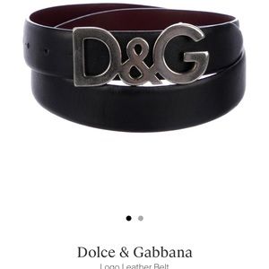 Authentic Dolce & Gabbana black leather belt.  Make me an offer!